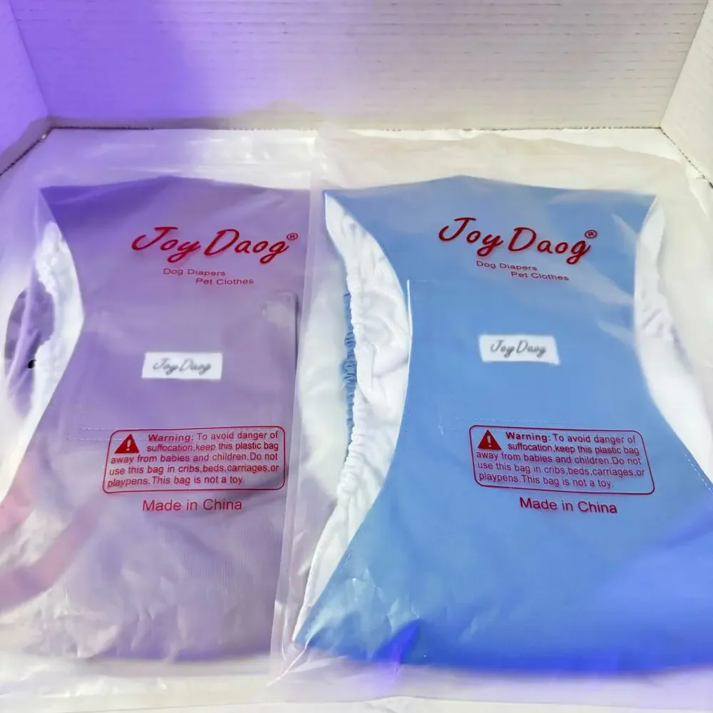 Male Dog Diapers/Wraps SZ XXL (German Shepherd and larger) 2 Pack NEW